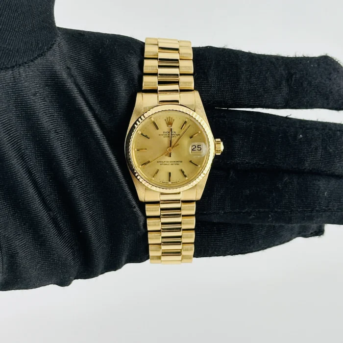 Rolex Datejust Gold Dial on President Ref. 6827 - Image 2