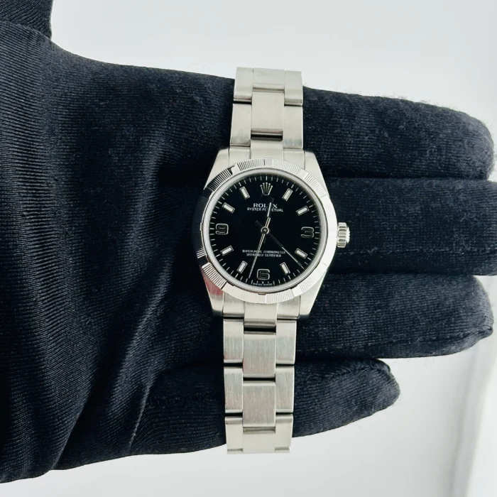 Rolex Oyster Perpetual Black Dial on Oyster Ref. 177210 - Image 2