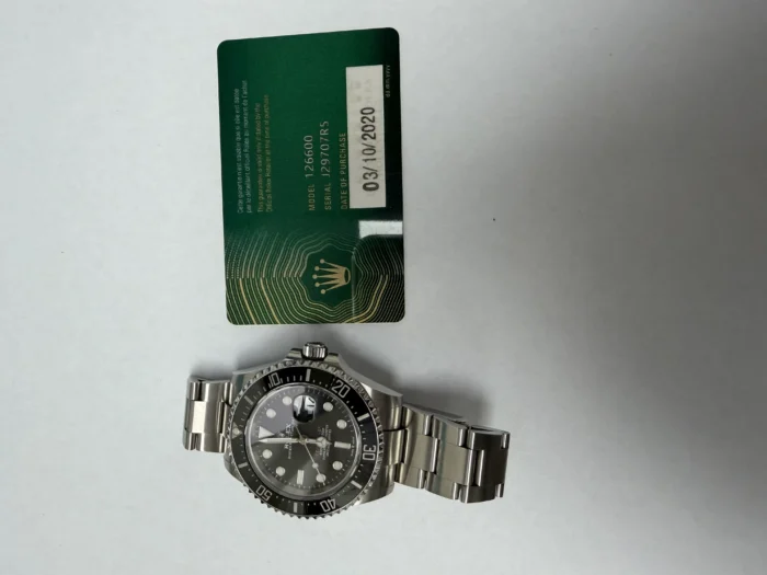 Rolex Sea-Dweller Black Dial on Oyster Ref. 126600 with New Style Card (green) 2020 - Image 5