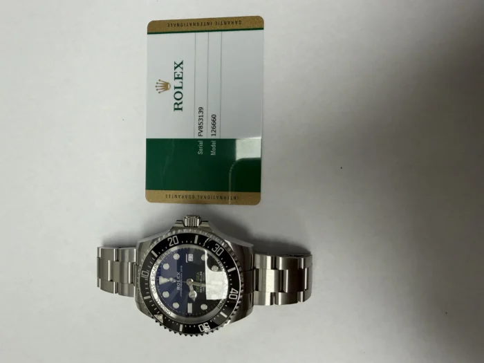 Rolex Sea-Dweller Deepsea Blue James Cameron Dial on Oyster Ref. 126660 with New Style Card (White) 2019 - Image 5