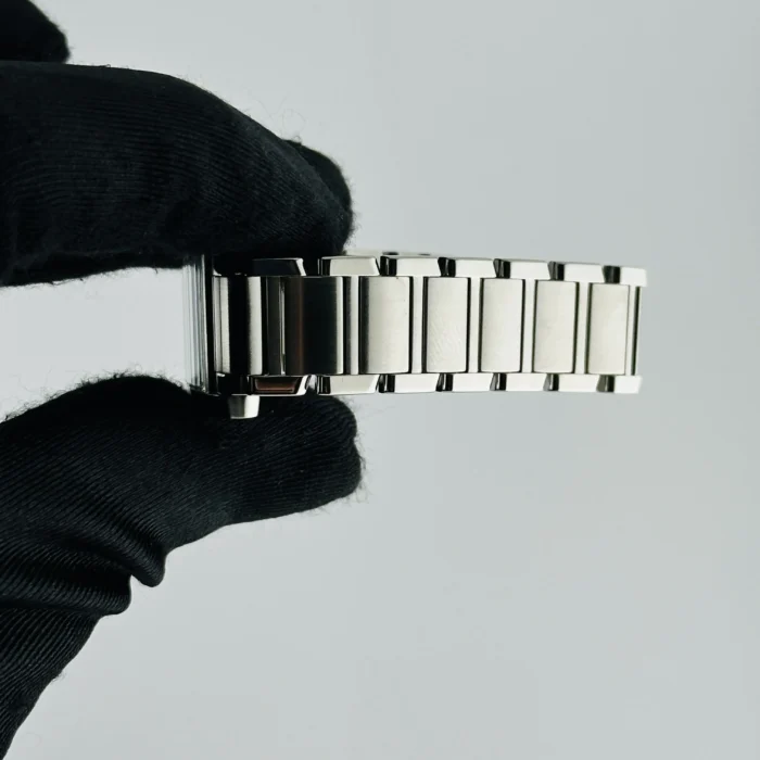 Cartier Tank Francaise White Roman Dial on Stainless Steel Ref. 2384 - Image 4
