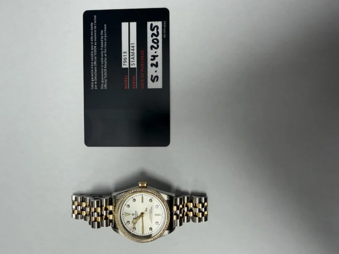 Tudor Black Bay Silver Diamond Dial on Jubilee Ref. 79613 with Card 2025 - Image 4