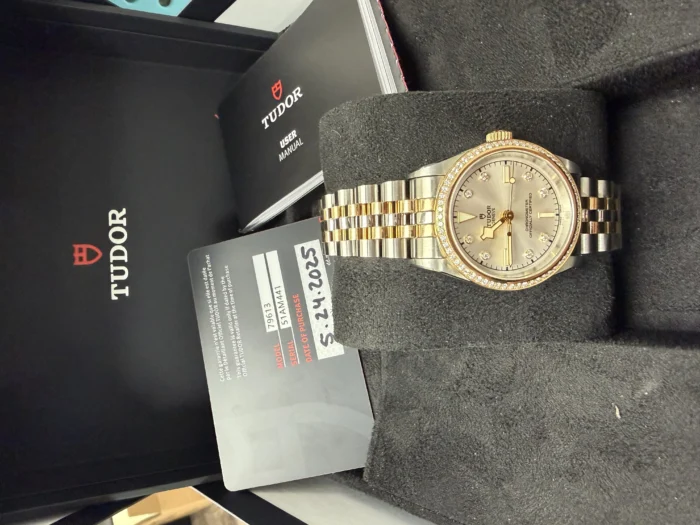 Tudor Black Bay Silver Diamond Dial on Jubilee Ref. 79613 with Card 2025 - Image 5