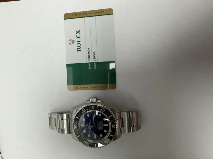 Rolex Sea-Dweller Deepsea Blue James Cameron Dial on Oyster Ref. 126660 with New Style Card (White) 2019 - Image 5