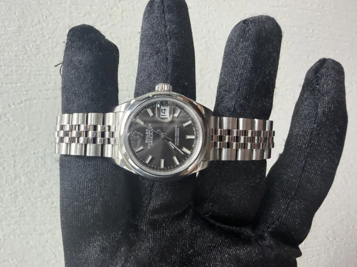 Rolex Datejust Lady Dark Grey Index Dial on Jubilee Ref. 279160 with New Style Card (green) 2021 - Image 2