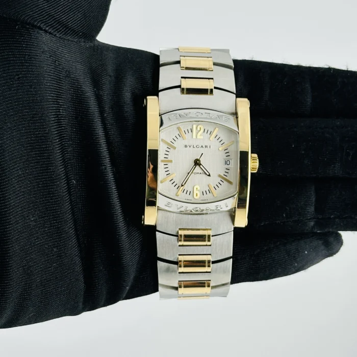 Bvlgari Assioma Ivory/Gold Stick Dial Ref. AA44SG - Image 2