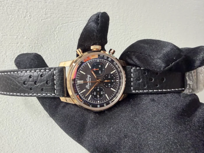 Breitling Top Time B01 Bronze Dial on Leather Strap Ref. RB01761A1Q1X1 with Card - Image 2