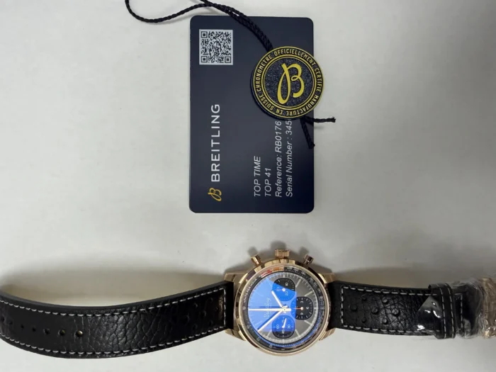 Breitling Top Time B01 Bronze Dial on Leather Strap Ref. RB01761A1Q1X1 with Card - Image 5