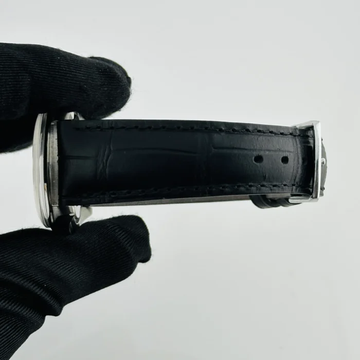Rolex Oyster Precision Silver Stick Dial on AM Leather Ref. 6424 - Image 3