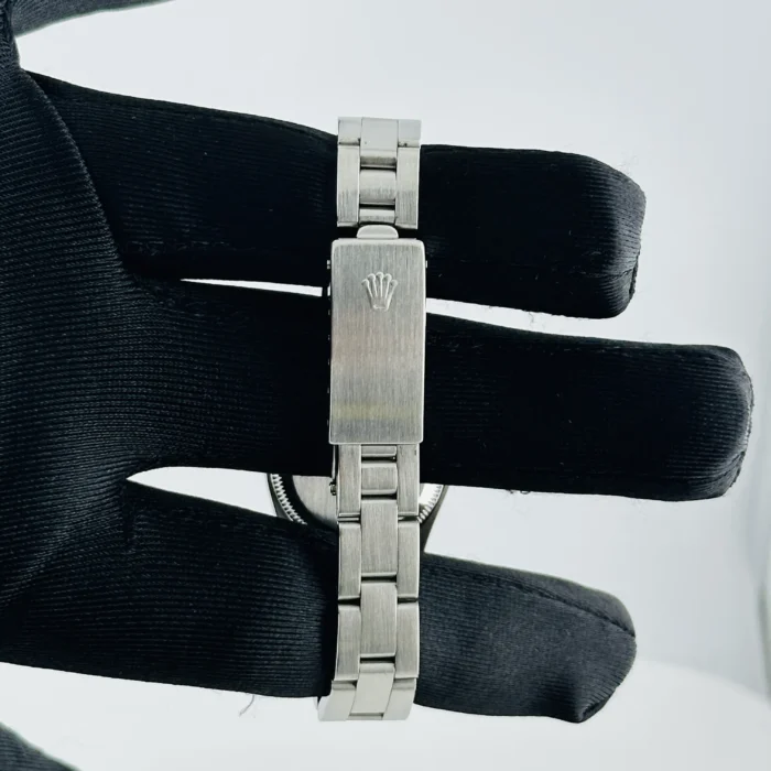 Rolex Oyster Perpetual Black Dial on Oyster Ref. 67230 with Papers 1997 - Image 3