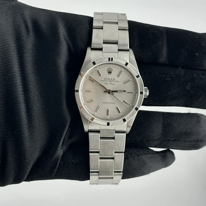Rolex Air-King Silver Dial on Oyster Ref. 14010 with Papers 2002 - Image 2