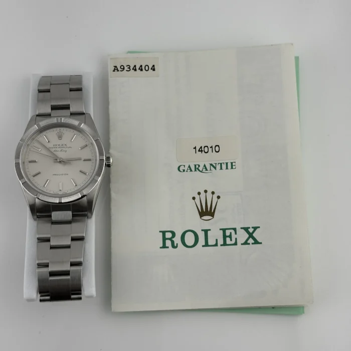 Rolex Air-King Silver Dial on Oyster Ref. 14010 with Papers 2002 - Image 5