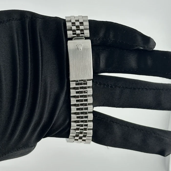 Rolex Datejust Silver Stick Dial on D-Link Jubilee Bracelet Ref. 1601 - Image 3