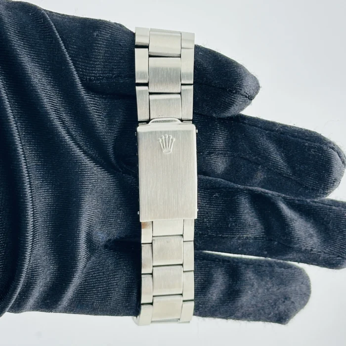 Rolex Datejust Silver Stick / Has Spots Dial on Folded Oyster Ref. 1601 - Image 3