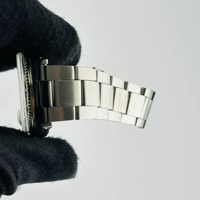 Rolex Datejust Silver Stick / Has Spots Dial on Folded Oyster Ref. 1601 - Image 4