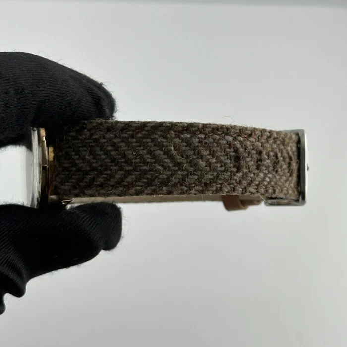 Rolex Oyster Perpetual Champagne Stick Dial on AM Fabric Ref. 6549 - Image 3