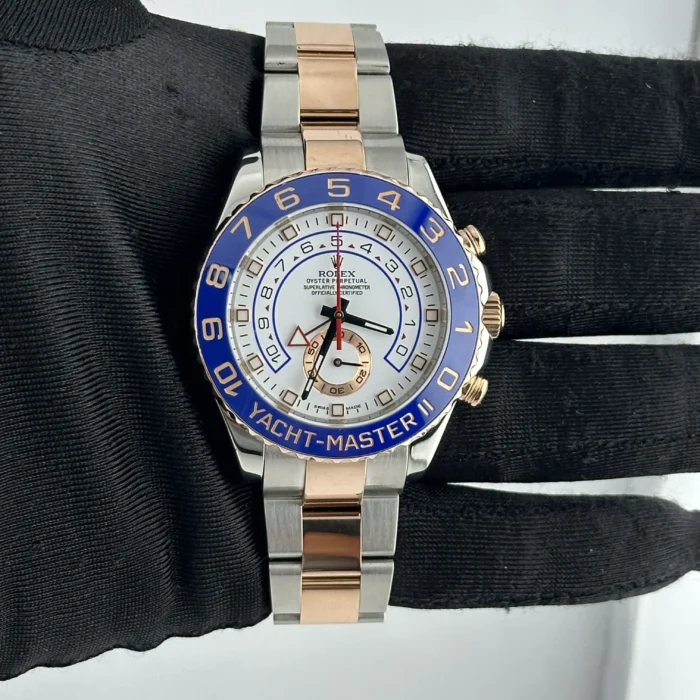 Rolex Yacht-Master II White Dial on Oyster Ref. 116681 with New Style Card (White) 2015 - Image 2