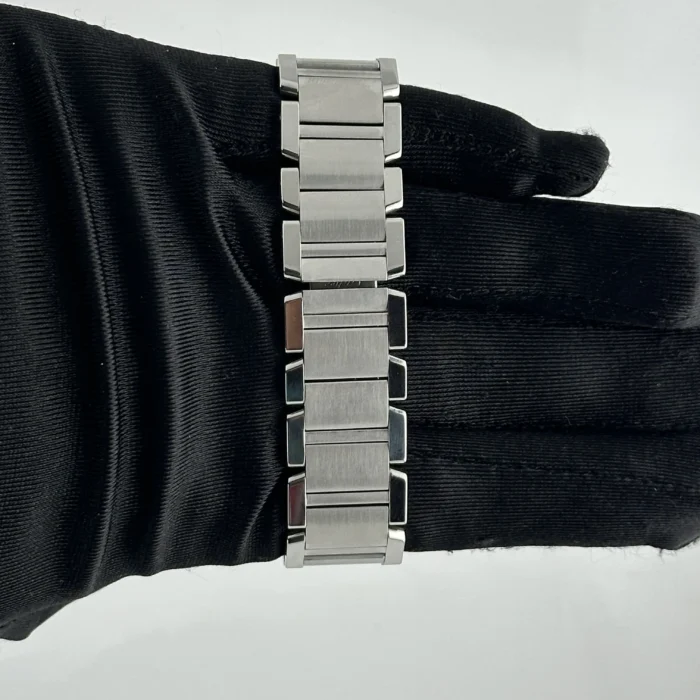 Cartier Tank Francaise Large White Roman Dial on Stainless Steel Bracelet Ref. 2302 - Image 4