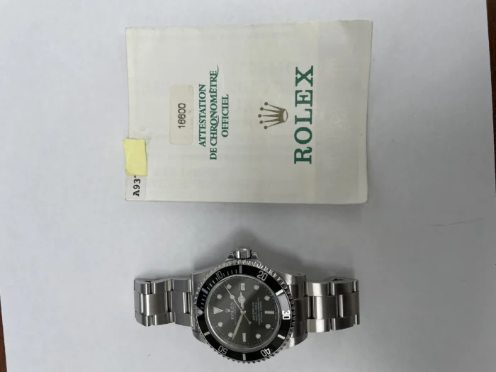 Rolex Sea-Dweller Black Dial on Oyster Ref. 16600 with Papers 2000 - Image 5