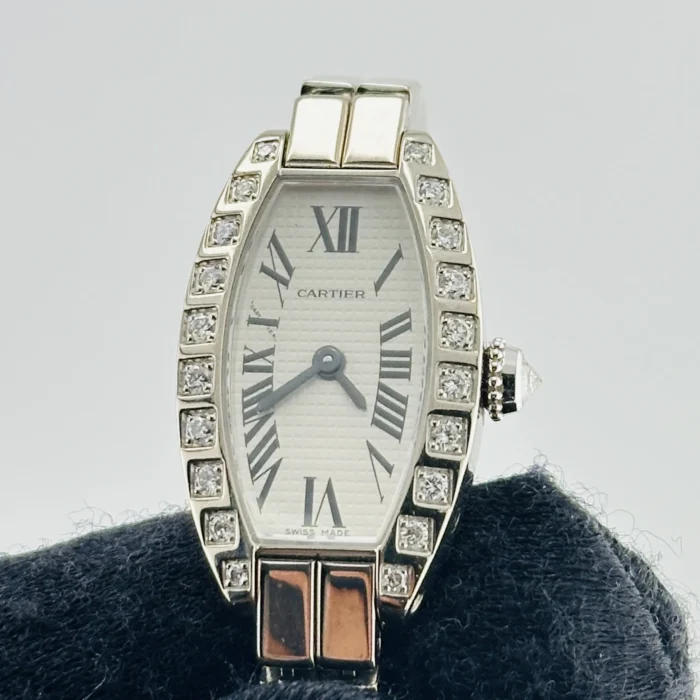 Cartier Tonneau Silver Roman Dial on WG Ref. 2545 - Image 3