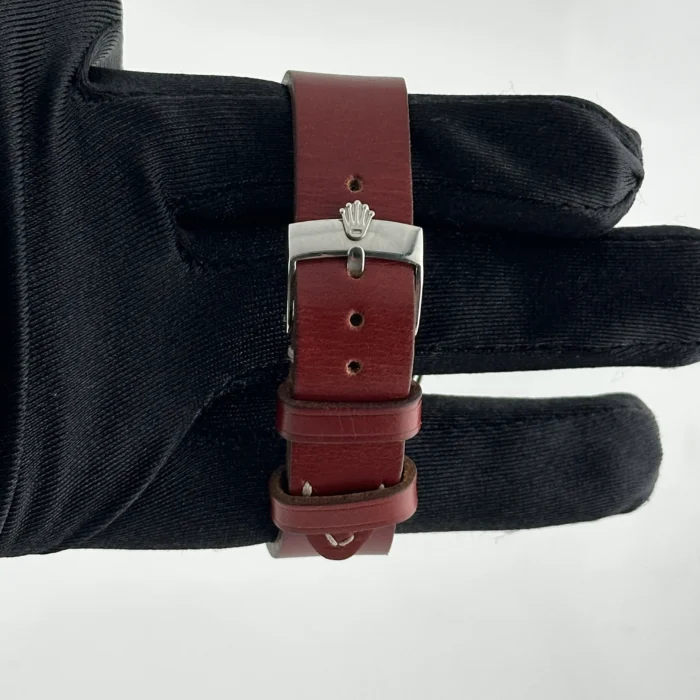 Rolex Datejust Turn-o-Graph Champagne Stick Dial on Generic Leather OG Buckle Ref. 6609 - Image 3