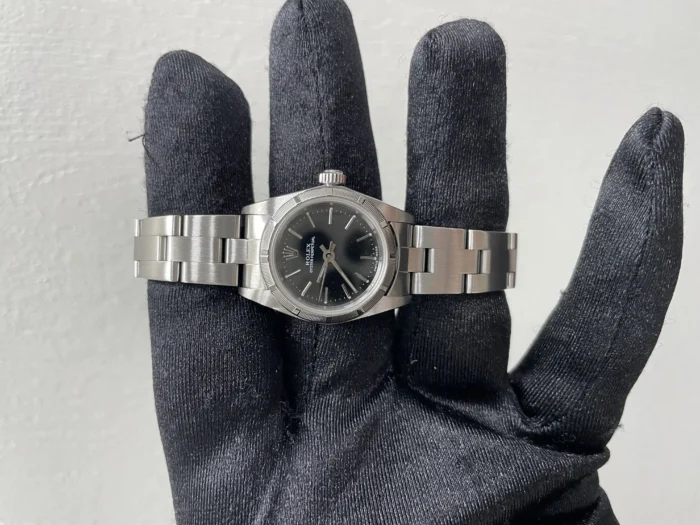 Rolex Oyster Perpetual Black Dial on Oyster Ref. 76030 with Papers 2001 - Image 2