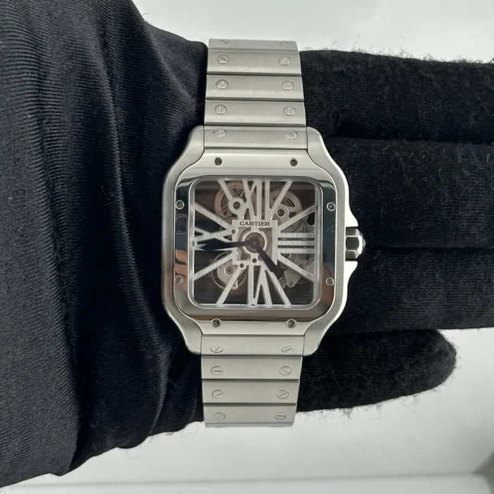 Cartier Santos Skeleton Skeleton Dial Ref. 4109 with Papers - Image 2