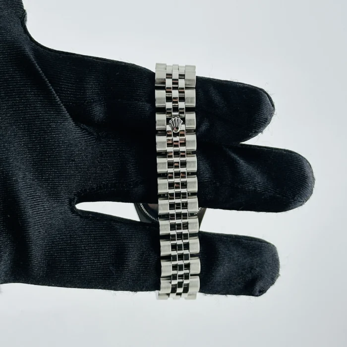 Rolex Datejust Lady White MOP Diamond Dial on Jubilee Hidden-Clasp Bracelet Ref. 179174 - Image 4
