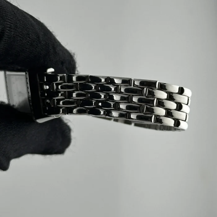 Jaeger-LeCoultre Reverso B/M White Arabic Dial on 5 Row Links Ref. 201.8.47 with Manuals Only - Image 5