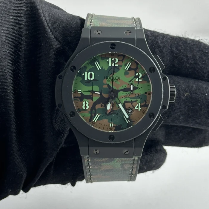 Hublot Big Bang Commando Jungle B/P Green Camouflage Dial on Leather & Rubber Ref. 301.C1.8610.NR with Card 2012 - Image 2