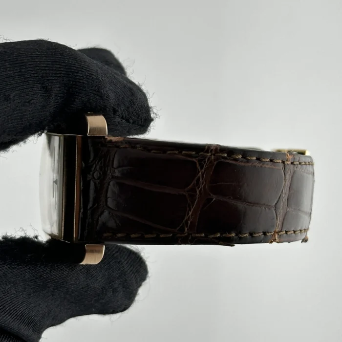 Cartier Tank Americaine XL Silver Roman Dial on Leather Ref. 2927 with Papers 2009 - Image 4