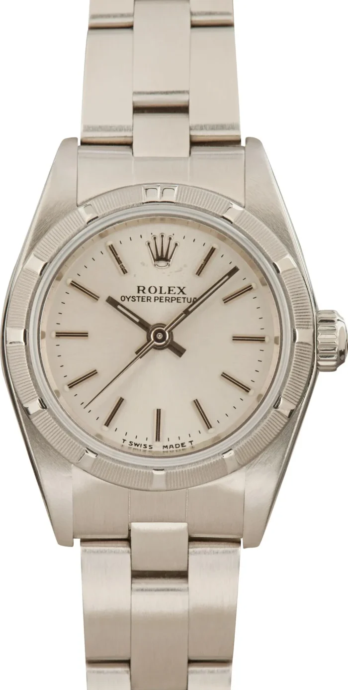 20252249_eppjzva19laxrw9sig6i23d33vjh.webp Rolex Oyster Perpetual Silver Dial on Oyster Bracelet Ref. 76030 with Papers 2000 - Image 1