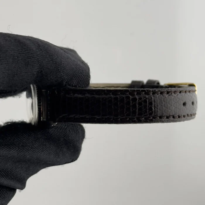 Rolex Oyster Precision Silver Dial on AM Leather Strap Ref. 6527 - Image 3