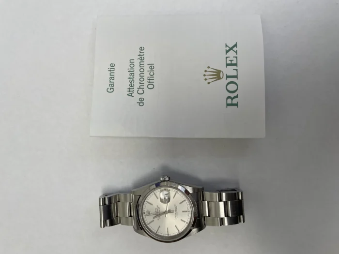 Rolex Datejust Silver Dial on Oyster Ref. 16200 with Papers 2005 - Image 5
