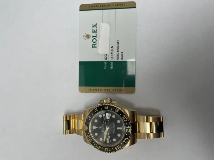 Rolex GMT-Master II Black Dial on Oyster Ref. 116718LN with New Style Card (White) 2016 - Image 5