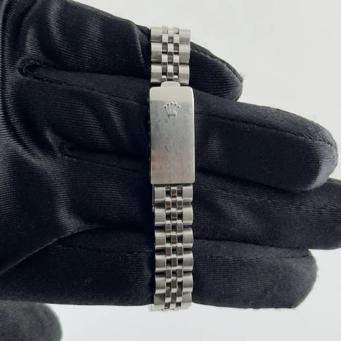 Rolex Oyster Perpetual White Roman Dial on Jubilee Ref. 67194 with Papers 1990 - Image 2