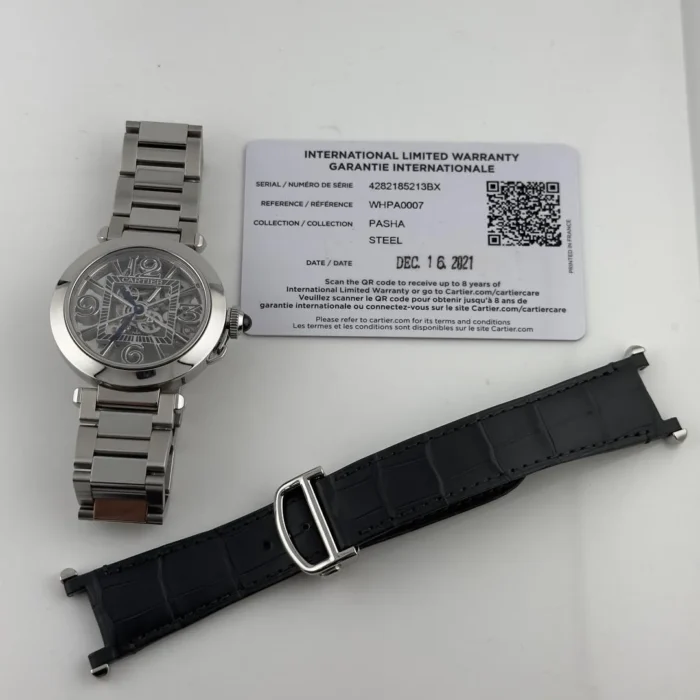 Cartier Pasha de Cartier Skeleton Dial Ref. WHPA0007/4282 with Card 2021 - Image 5