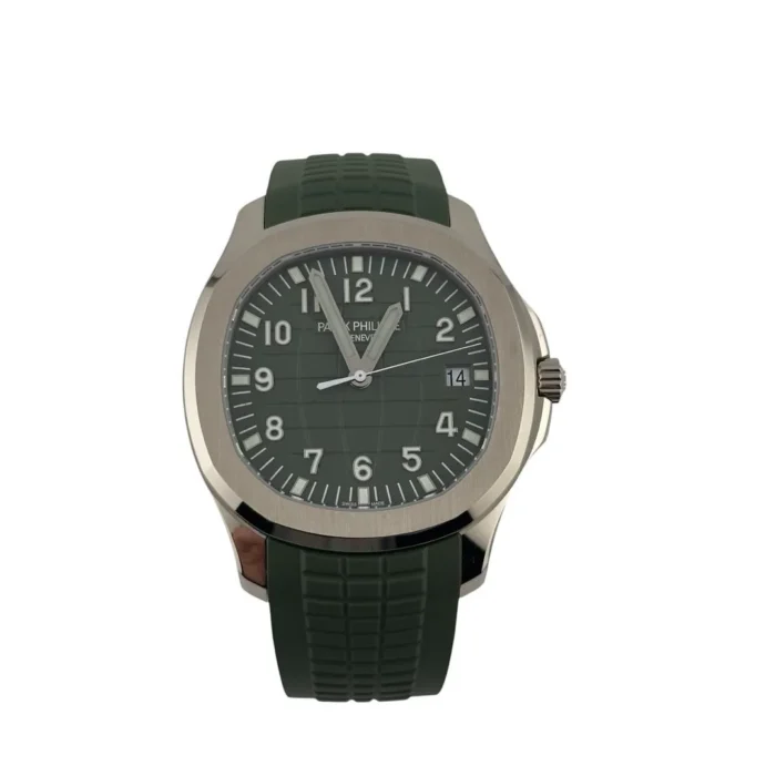 Patek Philippe Aquanaut Khaki Green Dial on Strap Ref. 5168G-010 with Papers 2021 - Image 2