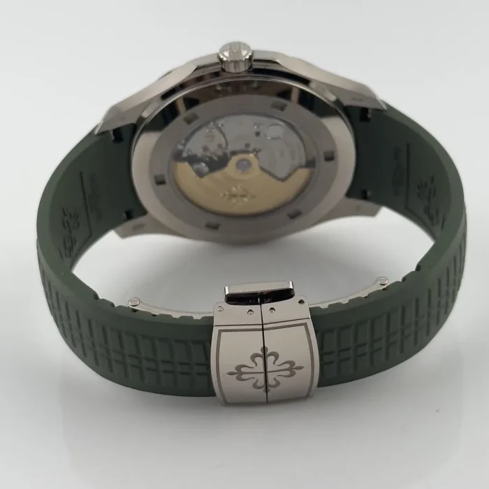 Patek Philippe Aquanaut Khaki Green Dial on Strap Ref. 5168G-010 with Papers 2021 - Image 4