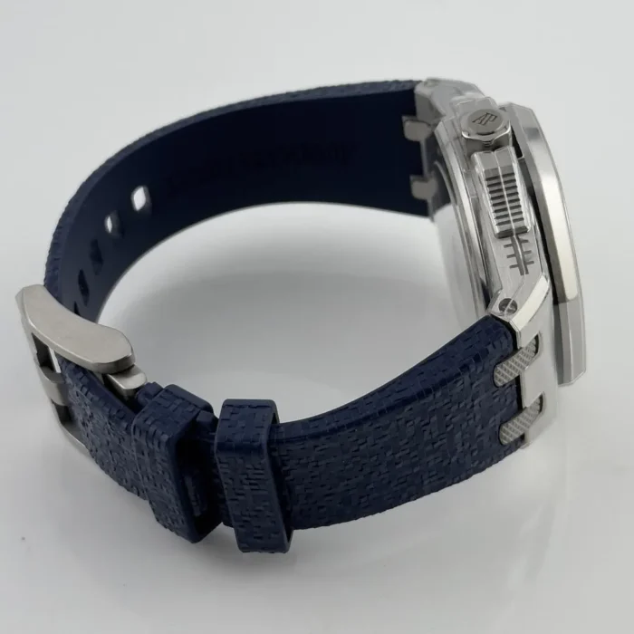 Audemars Piguet Royal Oak Offshore Music Edition Blue Dial on Rubber Ref. 77600TI.OO.A343CA.01 with Card 2022 - Image 3