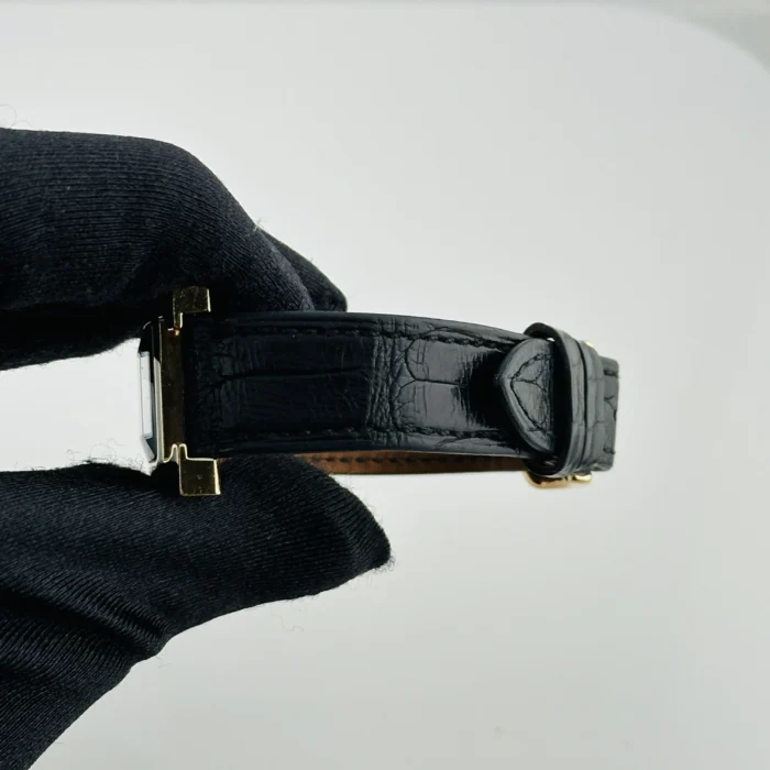 Hermes H Black Dial on Leather Ref. HH1.270B with Papers - Image 4