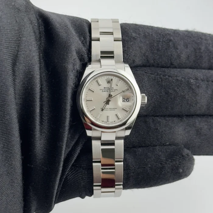 Rolex Datejust Silver Index Dial on Oyster Ref. 279160 with New Style Card (White) 2020 - Image 2