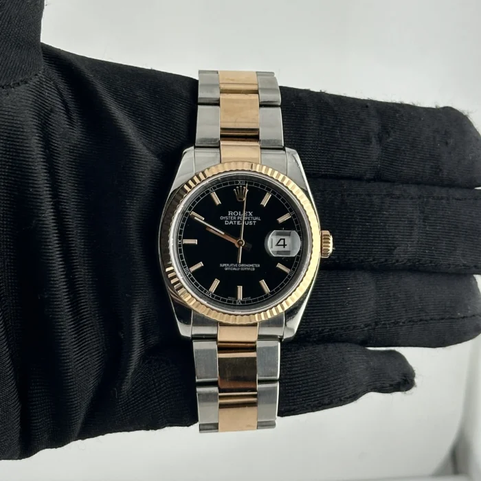 Rolex Datejust Black Stick Dial on Oyster Ref. 116231 - Image 2