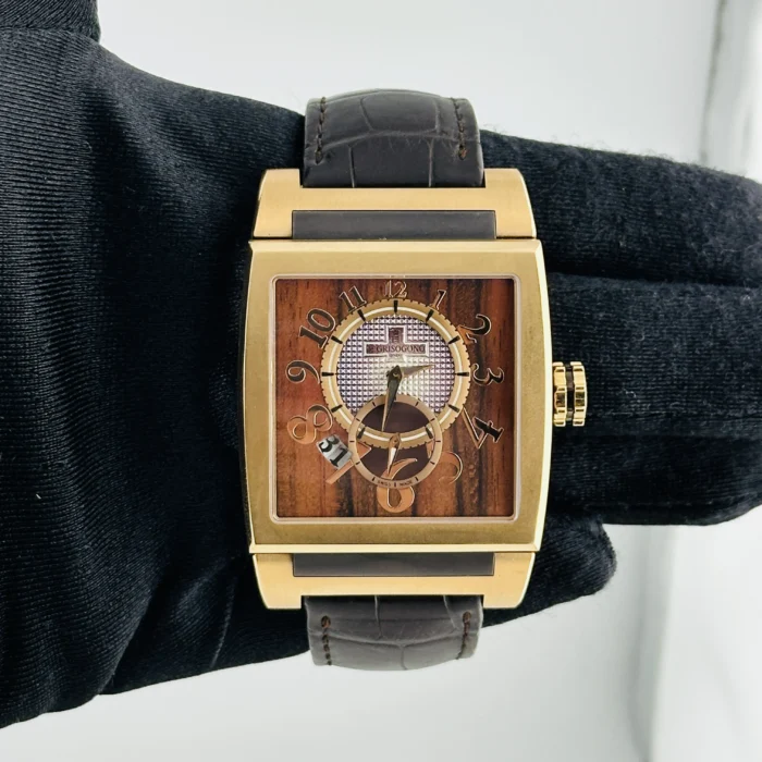 De Grisogono Instrumento Wood Dial on Leather Ref. AU750 - Image 2