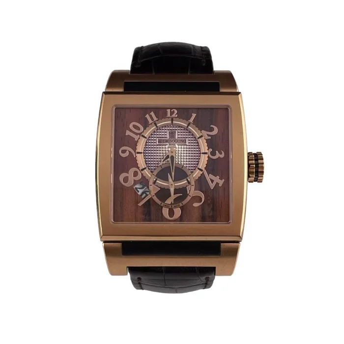 20252299_yarfjct503qicxjlbae3j81i91bo.webp De Grisogono Instrumento Wood Dial on Leather Ref. AU750 - Image 1