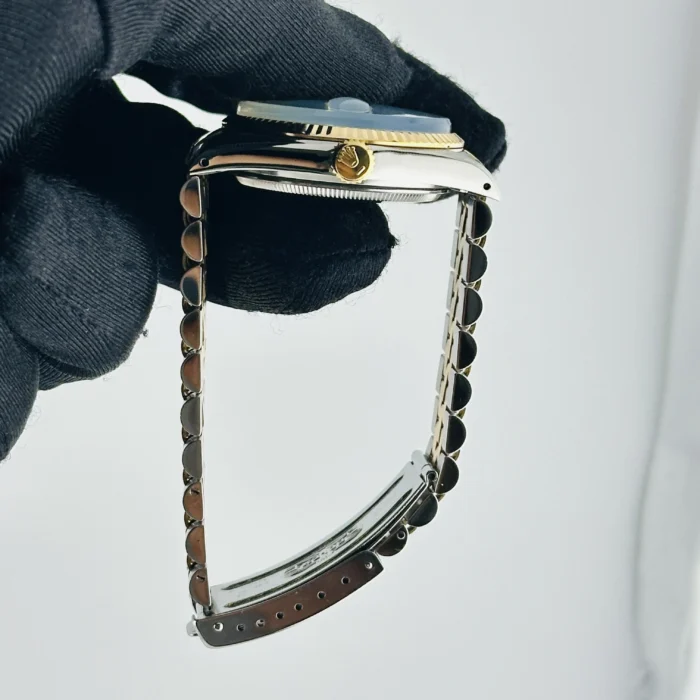 Rolex Datejust Champagne Stick Dial on D-Link Jubilee Bracelet Ref. 16013 - Image 6