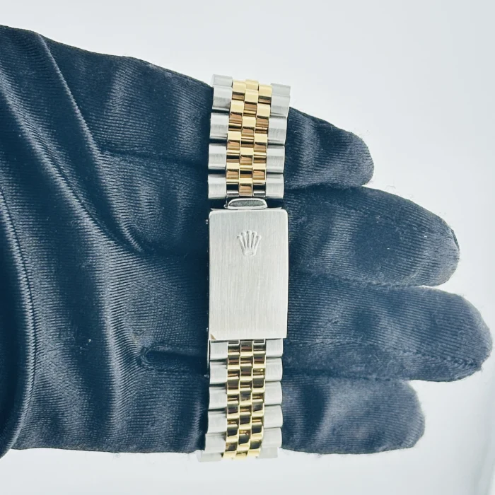 Rolex Datejust Champagne Stick Dial on D-Link Jubilee Bracelet Ref. 16013 - Image 4