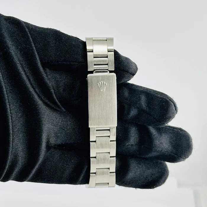 Rolex Oyster Perpetual Date Silver Stick / Has Spots Dial on Oyster Bracelet Ref. 15010 - Image 4