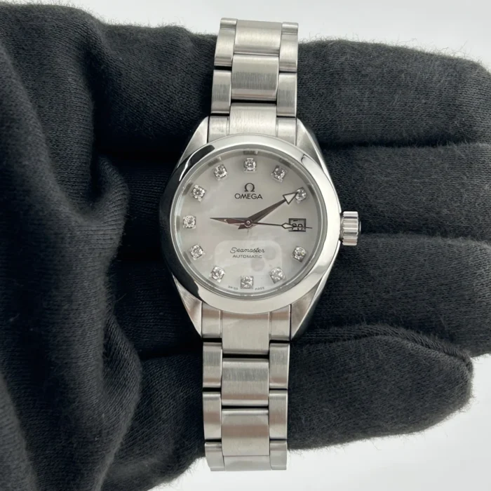 Omega Seamaster Aqua Terra White MOP Dial on Steel Ref. 2563.75 - Image 2