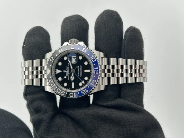 Rolex GMT-Master II Batgirl Black Dial on Jubilee Ref. 126710BLNR with New Style Card (green) 2022 - Image 2